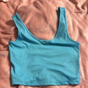 SHEIN Blue Ribbed Tank Top